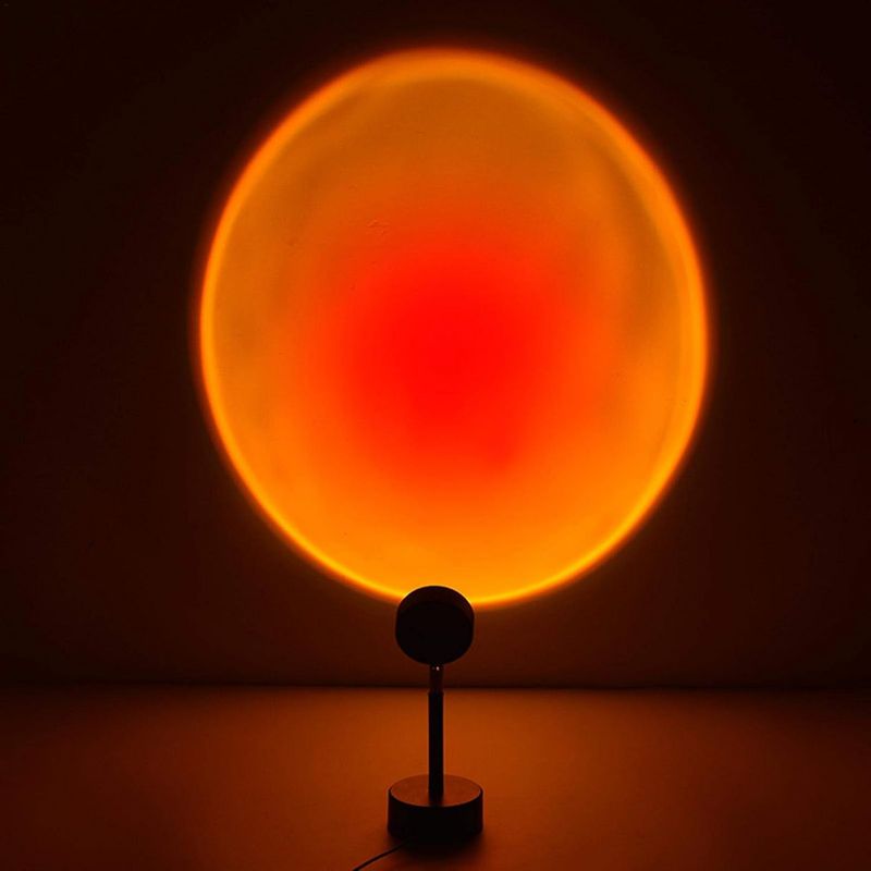 Sonnenuntergangs-projektionslampe – 180° Drehbar – Ambientebeleuchtung Für Schlaf- Und Wohnzimmer – 1 Stück