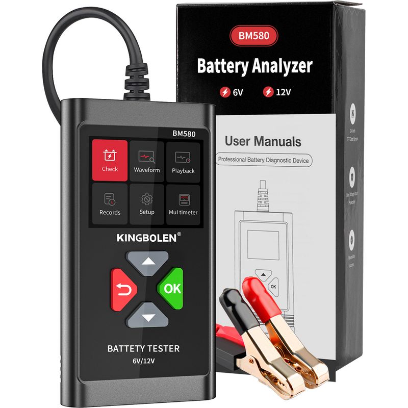 12-v-batterietester – Kaltstartstromanalysator (cca) 100 Bis 2000 A – Für Auto, Motorrad, Atv, Suv, Boot – Lichtmaschinen-spannungsprüfer Und Anlassersystem – 1 Stück