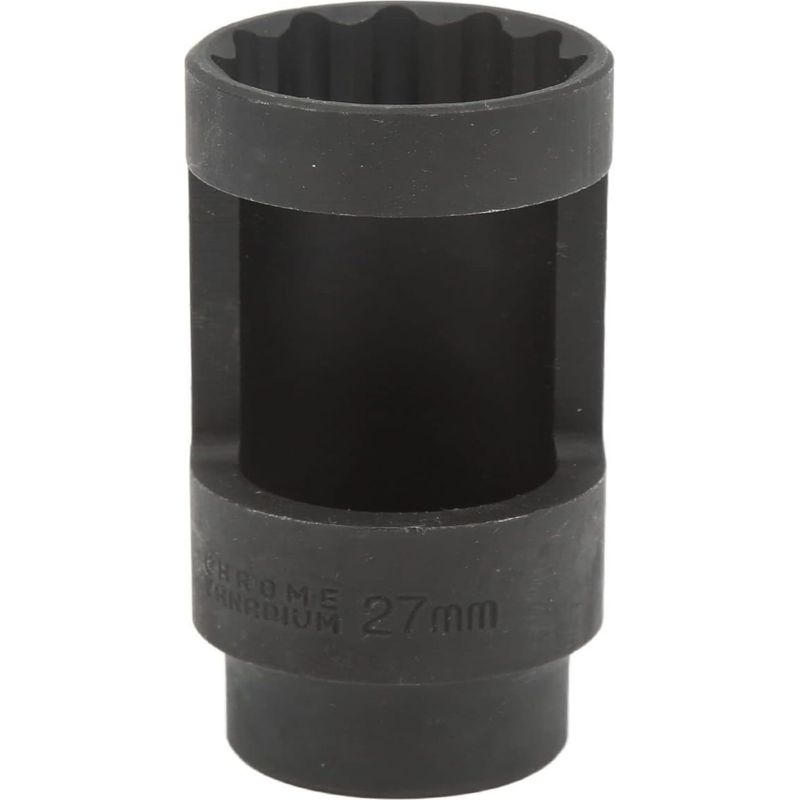 Einspritzdüsen-steckschlüssel – 27 Mm – 1/2-zoll-antrieb – 12-kant – Vanadiumstahl Mit Manganbeschichtung – Für Kfz-reparaturen – 1 Stück