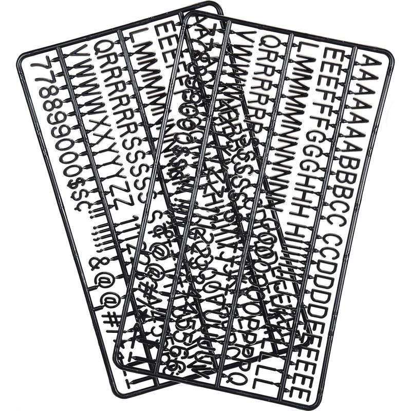 Buchstaben - Zahlen - Symbole - 3/4 Zoll - Für Buchstabentafeln Aus Kunststoff Und Filz - 300 Stück