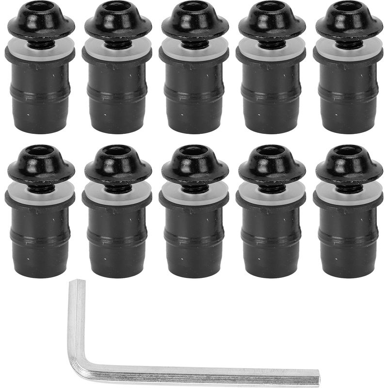 Windschutzscheiben-schraubensatz – M5x16 Mm – Für Motorräder – Universal – 10-teilig Mit Schraubenschlüssel