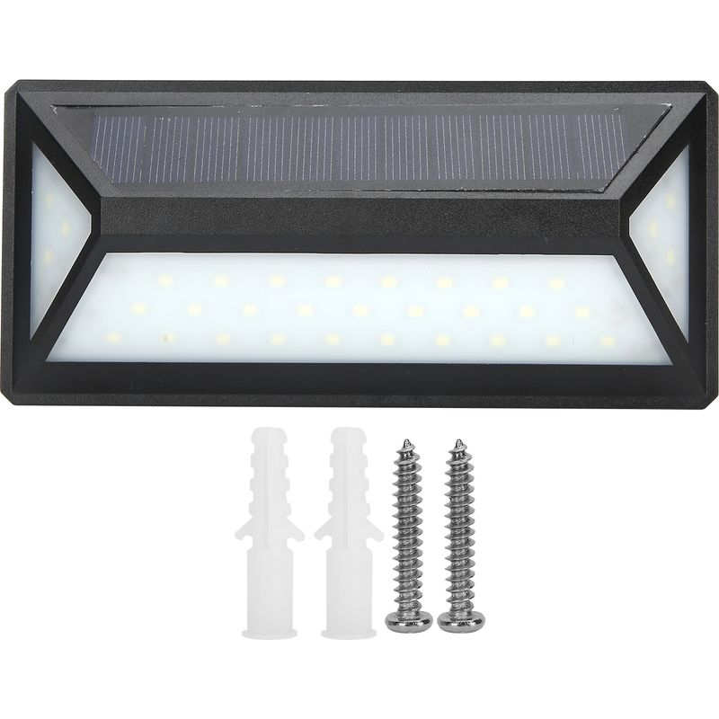 Solarleuchte – Außenwandleuchte Mit Radarsensor – 33 Weiße Leds – Ip65 Wasserdicht – 16,5 X 7,5 X 3 Cm – 1 Stück