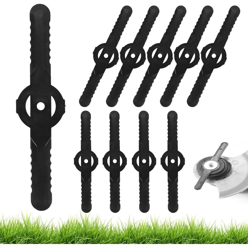Ersatzmesser – 15 Cm – Für Akku-rasentrimmer Und Rasenmäher – Aus Abs-kunststoff – Packung Mit 60 Stück