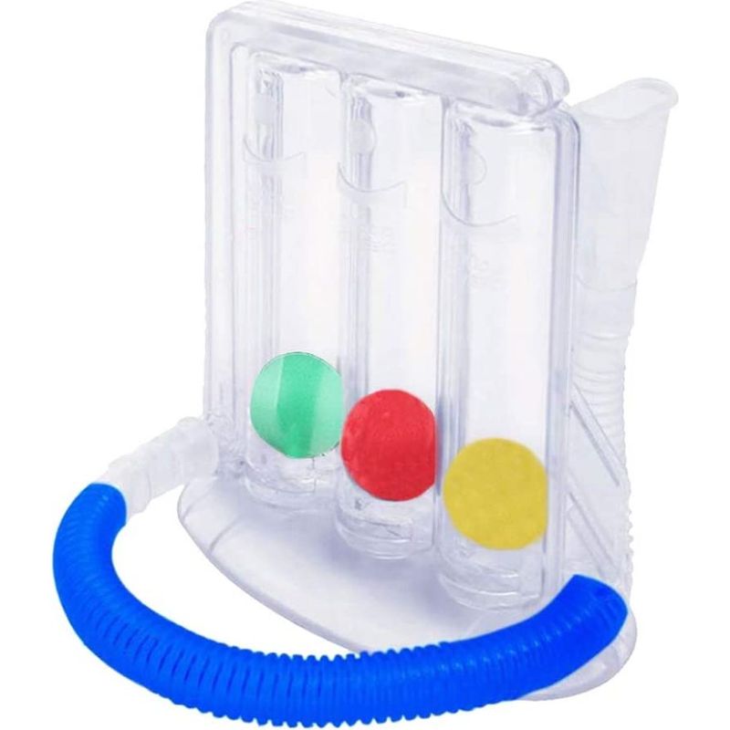 Anreizspirometer – 3-kammer-atemtrainer – Für Pulmonale Rehabilitation Und Atemtherapie – 1 Stück