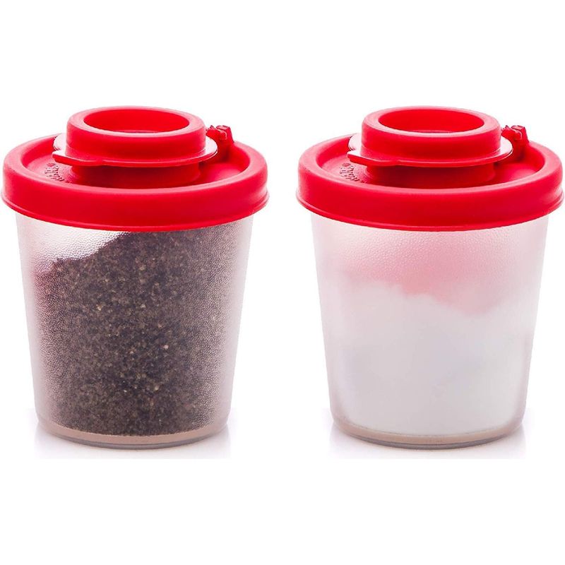 Salz- Und Pfeffermühle – Feuchtigkeitsbeständig – Transparent – Bpa-freier, Lebensmittelechter Kunststoff – 2er-set – Ideal Für Picknicks, Camping, Kochen Und Reisen