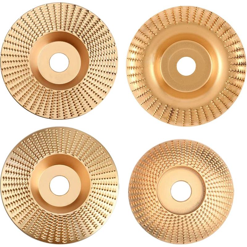Holzschleifscheibe – Wolframkarbid – Für Winkelschleifer 115 Mm 125 Mm – 22,2 Mm Aufnahme – 4 Stück