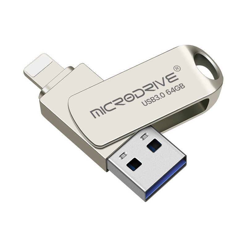 Usb-stick – 32 Gb – Metall – 2-in-1 Usb-a Und Lightning – Kompatibel Mit Iphone Und Ipad – Usb 2.0 – Lesen/schreiben