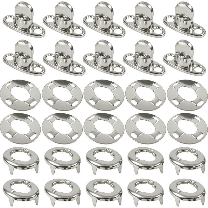 Drehknopfverschluss – Edelstahl In Marinequalität – Für Bootsmarkisen Und Planen – 10er-set