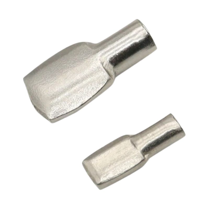 Regalträger – 5 Mm – Flaches Ende – Verzinkter Stahl – Silber – Zur Befestigung Von Regalböden – 100er-packung