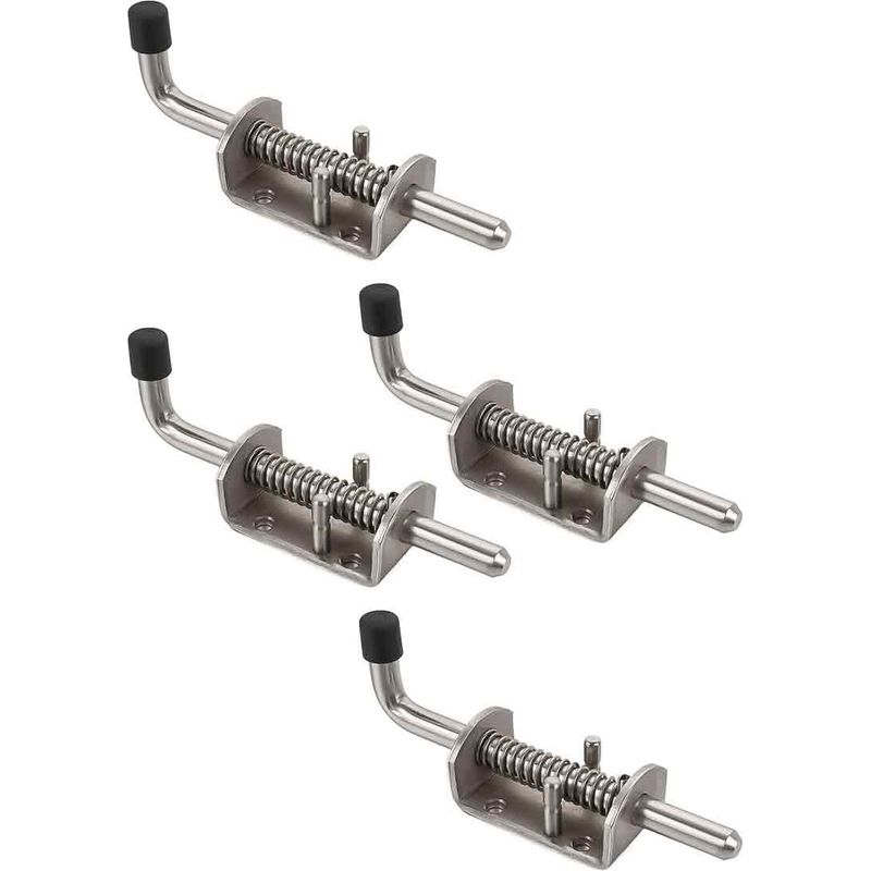 Federriegel – Edelstahl 304 – Für Türen, Fenster, Gartenhäuser – 4 Stück – 13,5 Cm
