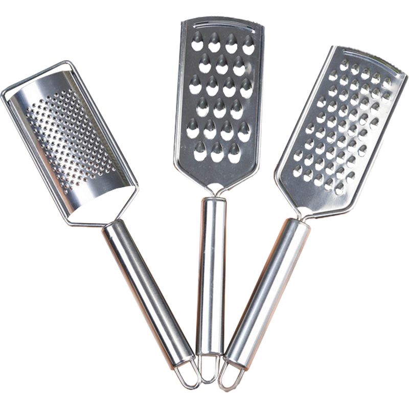 Käsereibe – Gemüse- Und Obstreibe – 3er-set Edelstahlreiben – Zitronenzesten-set (3 Stück)