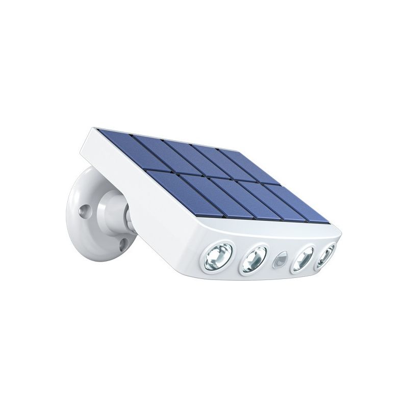 Solarleuchte Für Den Außenbereich – 6 M Reichweite, Bewegungsmelder – 4 Cob-leds, 500 Lumen – Ip65 Wasserdicht – Für Garten, Hof Und Balkon – 1 Stück