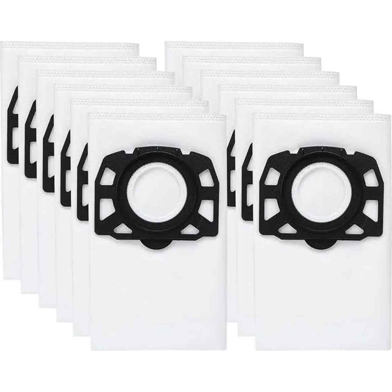Staubsaugerbeutel - Für Kärcher Wd1 Wd2 Wd3 Wd2 Plus Wd3 Plus Se4001 Se4002 - 3-lagiger Filter - Vliesstoff - 12 Stück