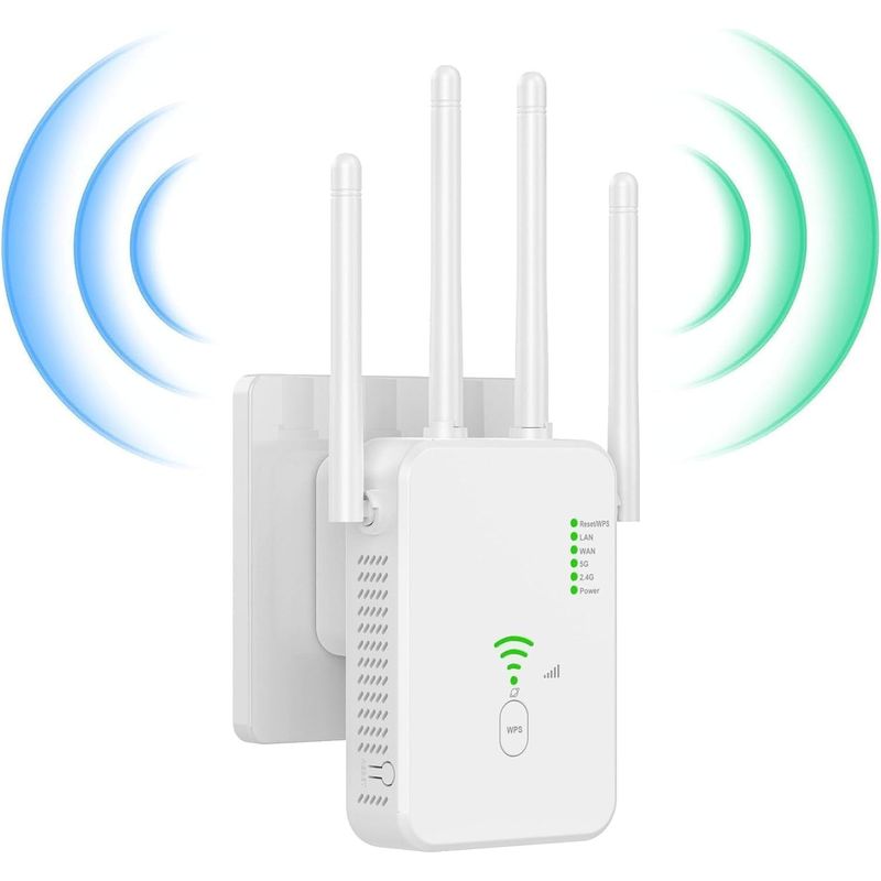Wlan-repeater – Dualband (2,4 Ghz Und 5 Ghz) – 1200 Mbit/s – Wasserdicht (ip65) – Für Den Außenbereich – 1 Stück
