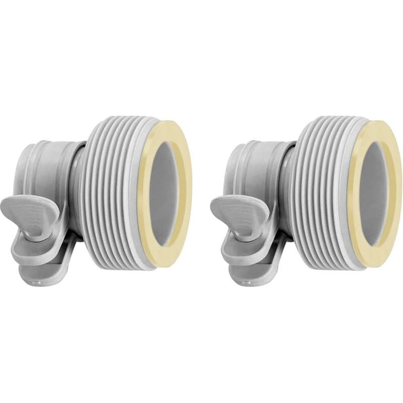 Schlauchadapter – 32 Mm Auf 38 Mm – Für Aufstellpools – 2 Stück