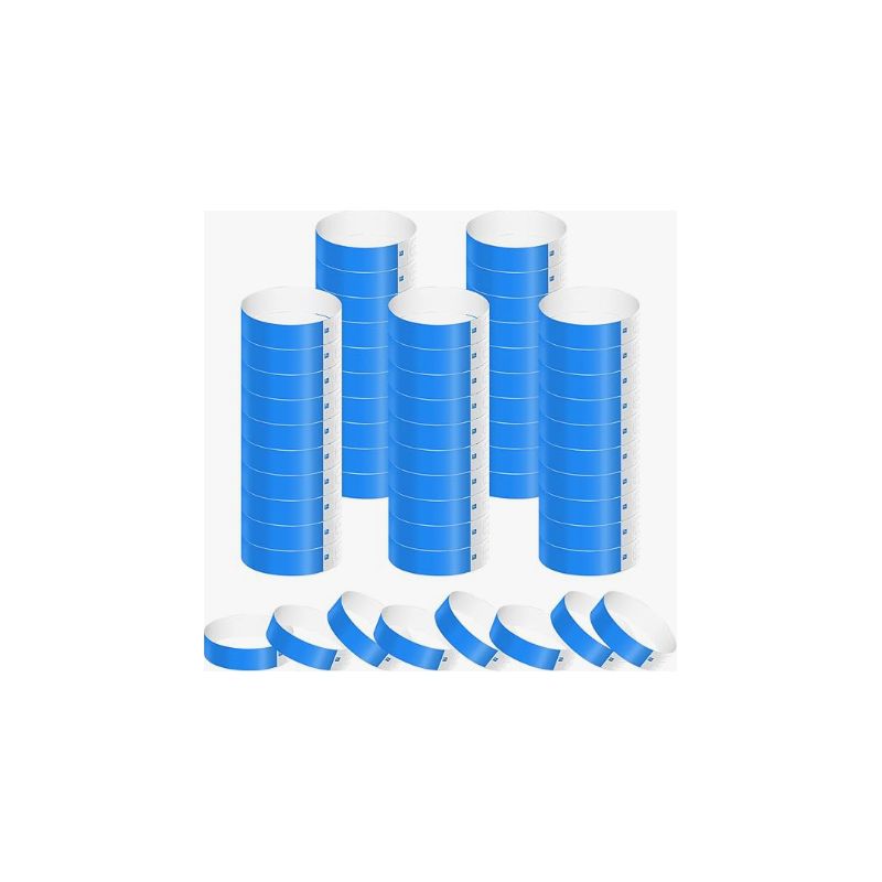 Identifikationsarmbänder – Wasserfestes Papier – Für Festivals, Konzerte, Partys, Wasserparks – 500 Stück – 25 X 1,9 Cm