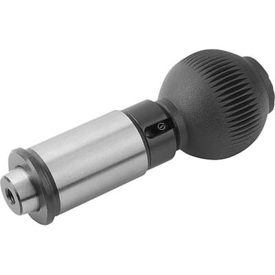 PRÄZISIONS-ARRETIERBOLZEN, FORM:B ARRETIERBAR MIT RASTNUT, D=25, STAHL GEHÄRTET UND GESCHLIFFEN,