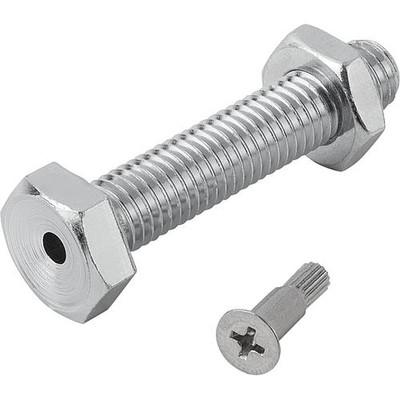 GEWINDESPINDEL FÜR STELLFÜßE D1=M10X50 STAHL, ECO L1=55