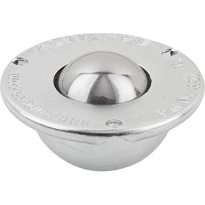 KUGELROLLE, FORM:C STAHL, KOMP:EDELSTAHL