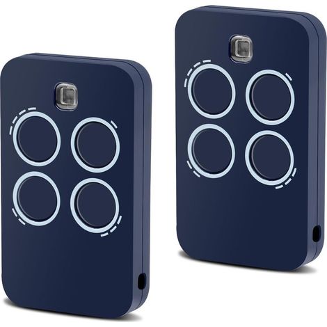 2 Pièces Télécommande Porte Émetteur Garage 433mhz,télécommande Porte 4 Canaux Compatible Avec Xt4 433 Rc Code 787456