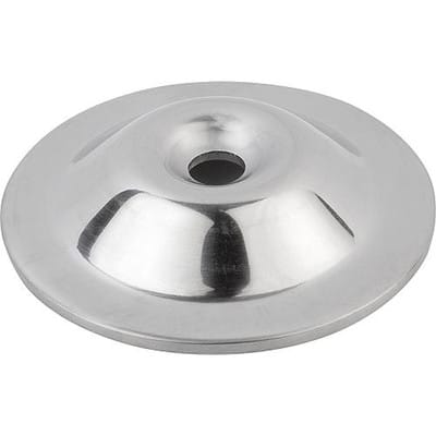 TELLER FÜR STELLFÜßE, FORM:A EDELSTAHL, D=80
