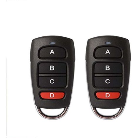 Telecommande 433mhz Universelle Portail, Telecommande Portail Universelle, Duplicateur Sans Fil Clonage 433,92 Mhz(2pcs)-tonchean