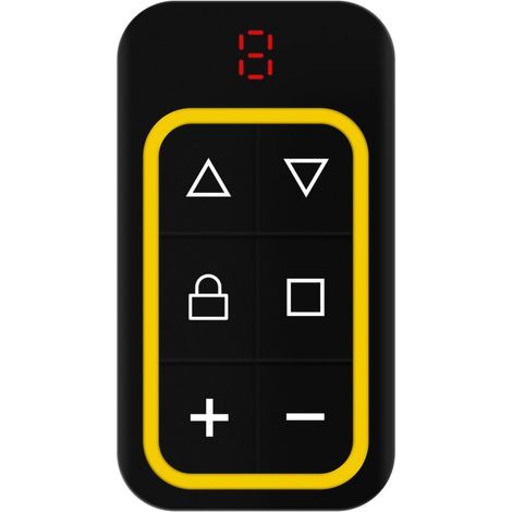 Pair Télécommande De Porte De Garage Multifréquence 8 Canaux, 2 Pièces, 430,5 Mhz, Duplicable, Identification Automatique, Jaune