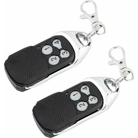Pair Ensemble De 2 Télécommandes Compatible Avec Moteurs De Portail Et Émetteurs Muraux À Code Roulant