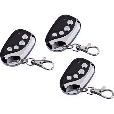 Pair Aiperq – Télécommande Universelle Copieuse 3 Canaux – Fréquence 433.92 Mhz – Pour Portail, Garage, Alarme Et Lumière – Programmation Facile