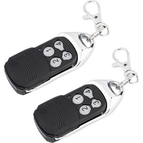 Pair Aiperq – Lot De 2 Télécommandes À Code Tournant – Compatible Normstahl Crawford Jusqu'à 4 Portes – Fréquence 433,92 Mhz – Technologie De Sécurité Avancée - Rcu 433-4
