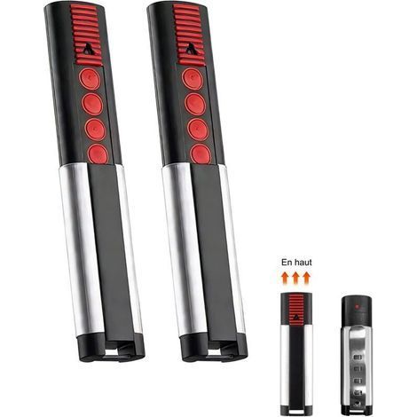 Pair Lot De 2 868mhz Telecommande Portail, Telecommande Porte De Garage Compatible Avec Telecommande 4020 Tx03-868-4, 4026 Tx03-868-2, 4020v000, 4026v000, Bip Portail Porte De Garage, 4 Canaux