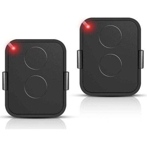 Pair Lotto Di 2 Telecomandi Compatibili Nice Era One2/on2e/on4e/on1e,telecomandi 433,92 Mhz Porte De Garage,rolling Code,2 Canaux(noir)