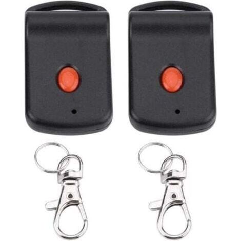 Car Key Garage Door Opener Remote Control Duplicator,télécommande De Porte De Garage, 2 Pcs Télécommande Porte-clés Mini Porte De Garage À Diance Émetteur De Garage Replacement Pour Doormate Trg306 Re
