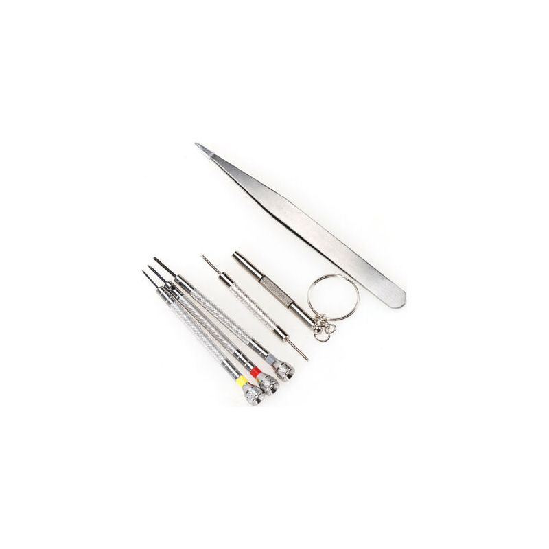 Präzisionsschraubendreher-set Für Uhrmacher/brillenhersteller, Uhrengehäuseöffner, Uhrenwerkzeug-set Für Batteriewechsel Mit Kreuzschlitz-, Schlitz- Und Innensechskantschraubendrehern