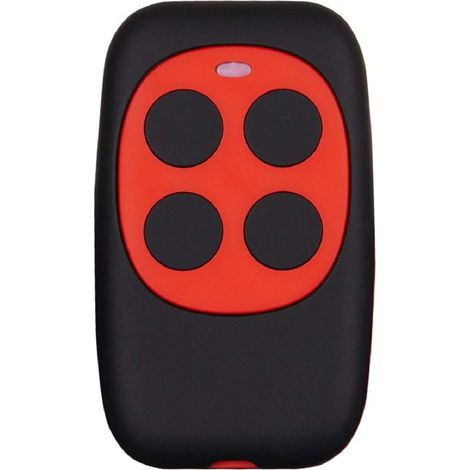 Télécommande Universelle Pour Porte De Garage, Ouvre-porte De Garage, Télécommande De Garage, Télécommande De Porte, Porte-clés D'Apprentissage Programmable, 4 Boutons Multifréquence 433.92 (rouge) 1