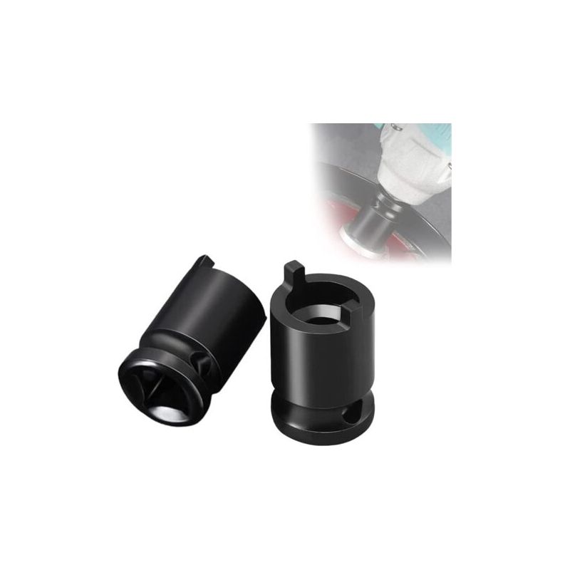 Satz Mit 2 Winkelschleifer-steckschlüsseln, Spezialwerkzeug Für Elektroschrauber, Ersatz-steckschlüssel Mit Verstellbarer Kontermutter Für Winkelschleifer Zur Demontage Der Druckplatte