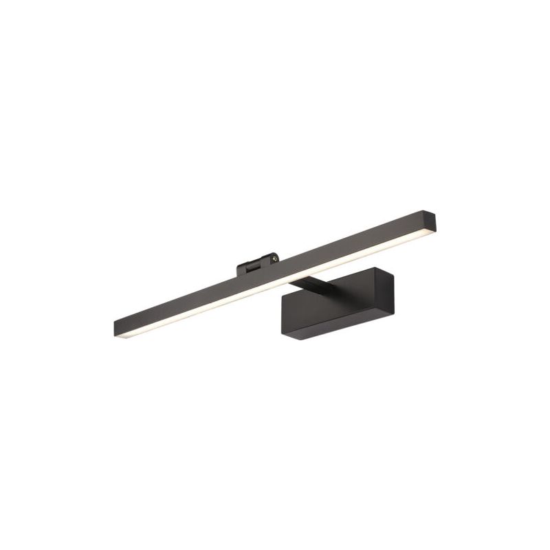 50 Cm Led-badezimmerspiegelleuchte, 12 W, 180° Drehbar, Moderne Badezimmerspiegelleuchte, Warmweiß 3000 K, Schwarz - Rw Badezimmer-wandleuchte