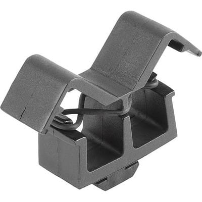 KABELHALTER MIT HAMMER, FORM:B POLYAMID, SCHWARZ, TYP I