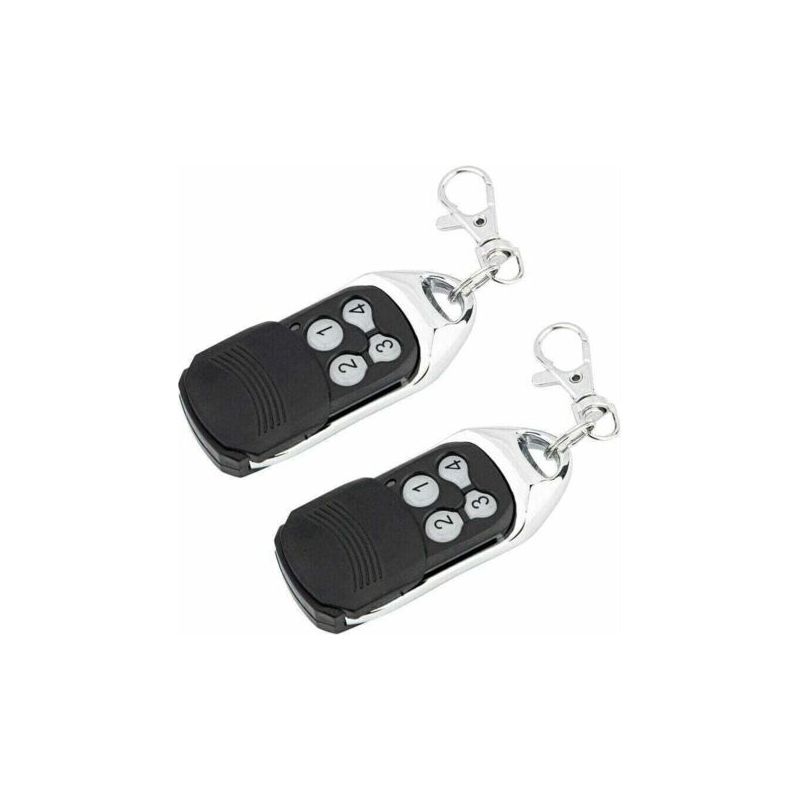 Set Mit 2 Stück, Kompatibel Mit Rolling-code-fernbedienungen, Motorfernbedienungen Und Wandsendern, Kompatibel Mit Normstahl Crawford Ea433 2ks, Ea433 4ks, Rcu 433-2,
