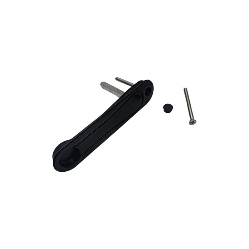 Versenkbarer Pop-up-griff Für Schiebetüren, Schwarz, Keine Fräsarbeiten Erforderlich, Vorgebohrte Schraubenlöcher, Direktbefestigung, Für Schränke Und Garderoben, 7 X 26 Mm Vierkant