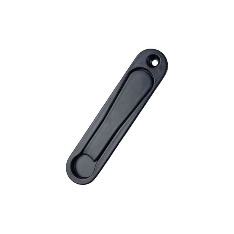 Versenkbarer, Ausfahrbarer Griff Für Einflügelige Schiebetüren, Schwarz, 141 X 32 Mm