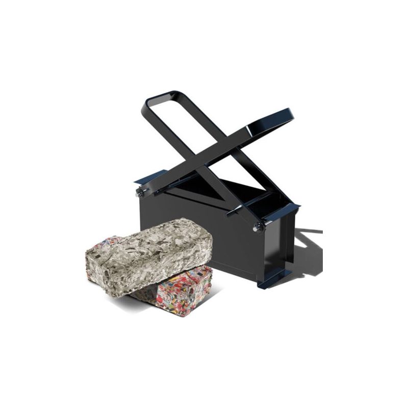 Papierbrikettpresse Aus Kohlenstoffstahl – Abmessungen: 32 X 14 X 13 Cm – Umweltfreundlich Als Kaminbrennstoff – Manuelle Kompression
