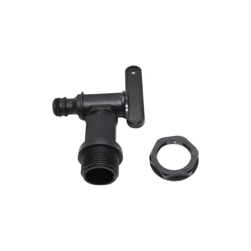 1000-liter-kunststofftankhahn, Ibc-wasseraufbewahrungsbox-adapter, Gartenschlauchhahn-adapter, Für Regenwassersammler, Kraftstofftank (kunststoff)