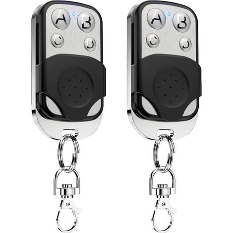 Télécommande Universelle Pour Portails (433,92 Mhz, Code Fixe, Signal Sonore), Télécommande Sans Fil Pour Porte De Garage À 4 Boutons, Fonction De Copie Pour Portes De Garage Et Voitures
