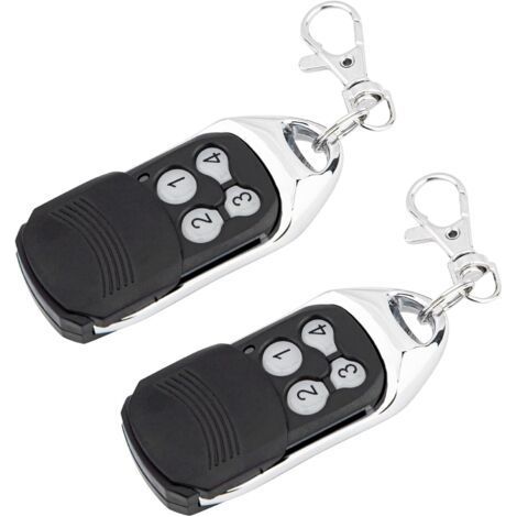 Lot De 2 Télécommandes À Code Tournant – Compatible Normstahl Crawford Jusqu'à 4 Portes – Fréquence 433,92 Mhz – Technologie De Sécurité Avancée - Rcu 433-4
