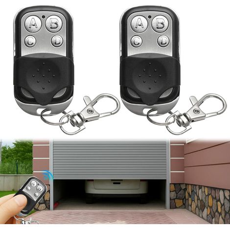 Télécommande Universelle 2 Pièces 433.92 Mhz Pour Porte De Garage Et Portail, Voiture