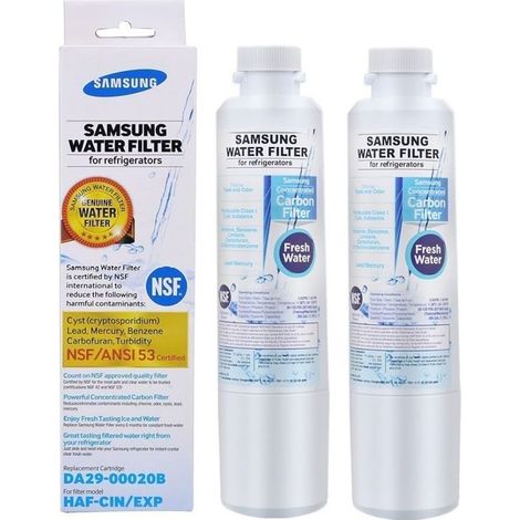 2 Stück Kühlschrank-wasserfilter Da29-00020b - Kompatibel Mit Samsung Da29-00020b, Da29-00020a, Haf-cin/exp, Nsf 42&53&401