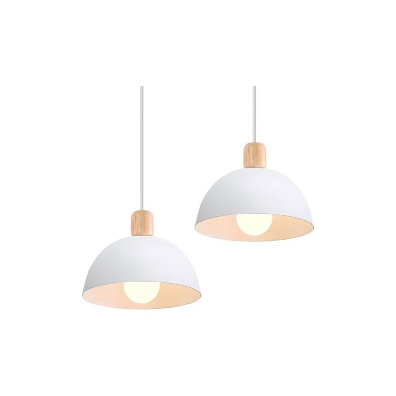 Stück 20 Cm Vintage-metall-kronleuchter-pendelleuchte, Moderne Hängelampe Für Den Innenbereich, Schlicht, E27, Weiß, Für Restaurantküche