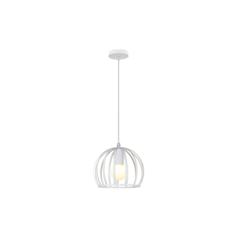 Vintage-pendelleuchte, Moderne Runde Deckenleuchte Aus Metall Für Küche, Landhausstil, Flur, Innenbereich, Weiß