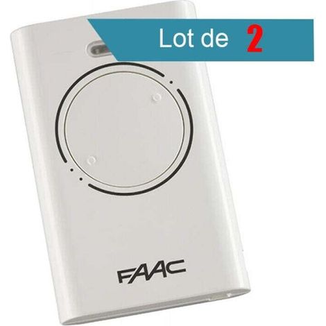 Télécommande Faac Xt2 868 Slh Noir Pack De 2 - Blanc-dou